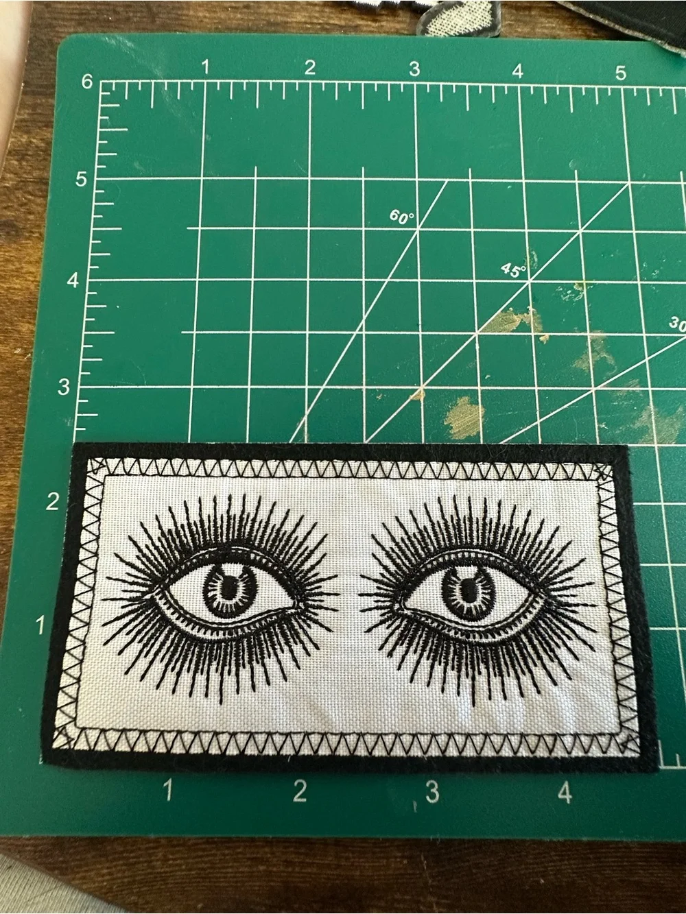 HAND CURATED black and white patch set